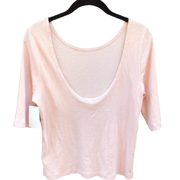 BP 2PC XL Shirt Top Lot Pink Ribbed Blue Purple BP Textured Stretch Abound - Picture 4 of 5